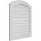 Ekena Millwork Arch Top Surface Mount PVC Gable Vent: Non-Functional, w/ 3-1/2"W x 1"P Standard Frame, 30"W x 32"H GVPAR30X3201SN - alternate 2